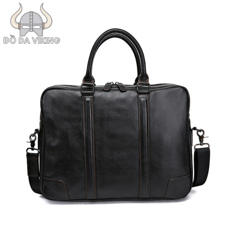 Cặp da bò công sở dập gân nổi - CT04