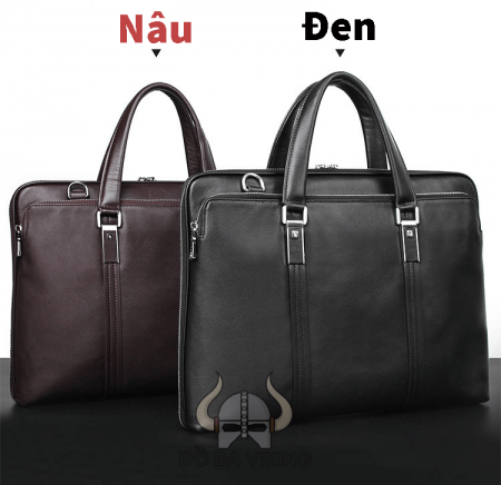 Cặp xách laptop bằng da bò 15,6 inch - CT09