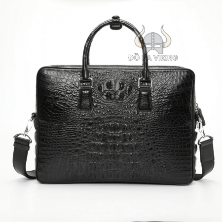 Cặp xách công sở bằng da cá sấu thật - CT19