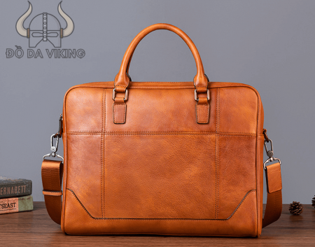 Cặp da thật công sở retro - CT02